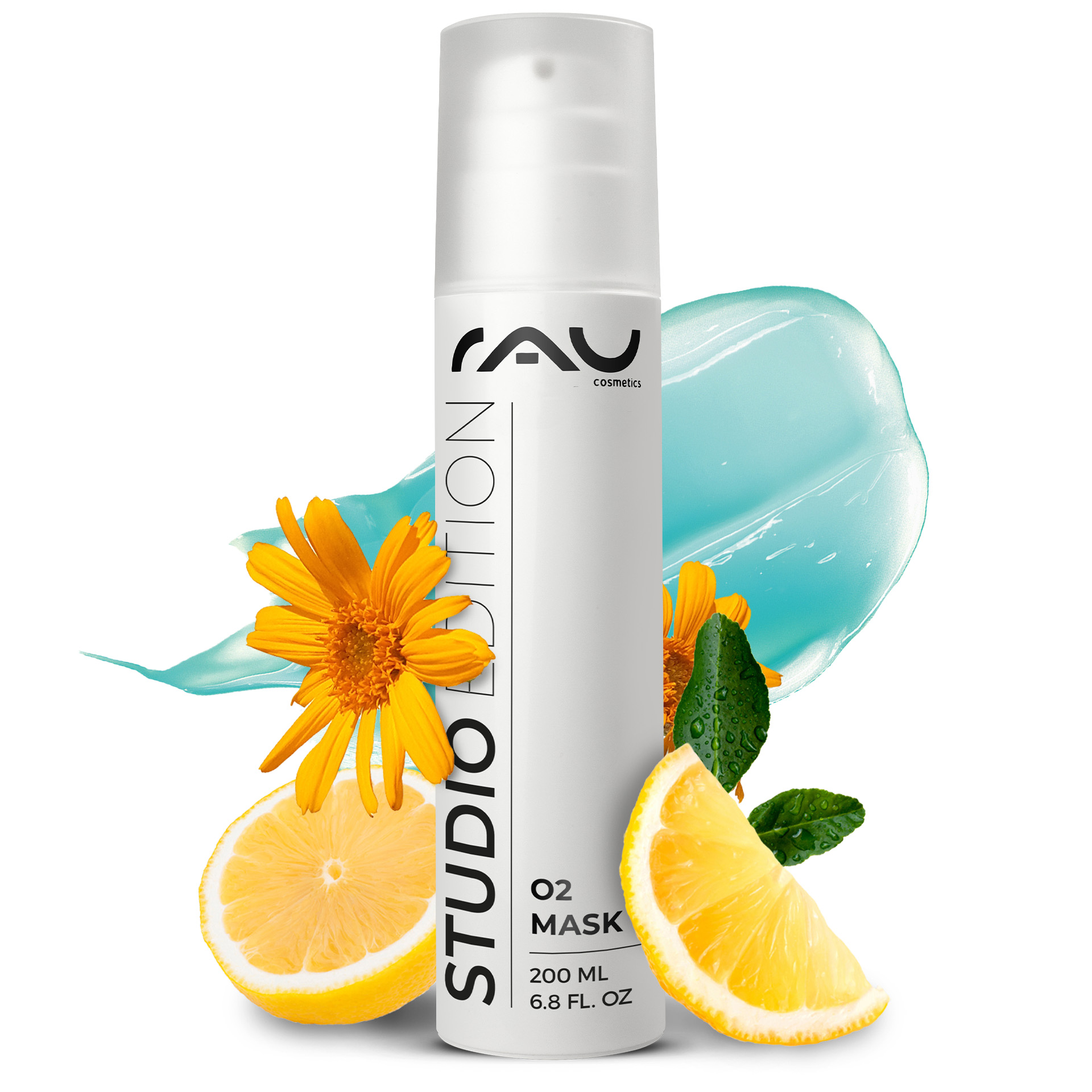 O2 マスク 200ml アロエベラ&イチョウの香り付きマスク Kräuterig, Pflanze, Zitrusfrüchte, Obst, Produzieren