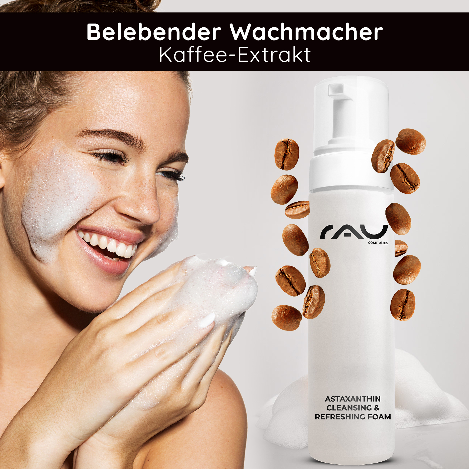 クレンジング&リフレッシュフォーム 200ml クレンジングフォーム Kopf, Person, Gesicht, Erwachsener, Frau