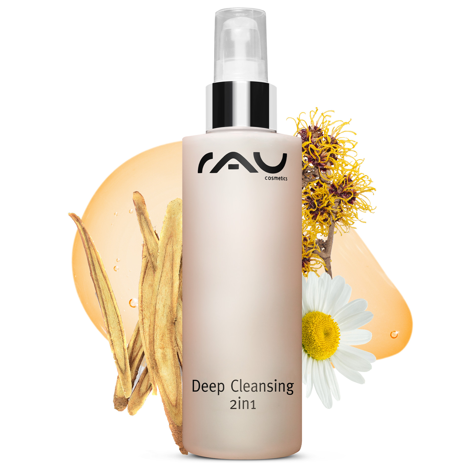 ディープクレンジング 2in1 200ml 2in1フェイシャルトナー Flasche, Kosmetik, Parfüm, Lotion, Gänseblümchen