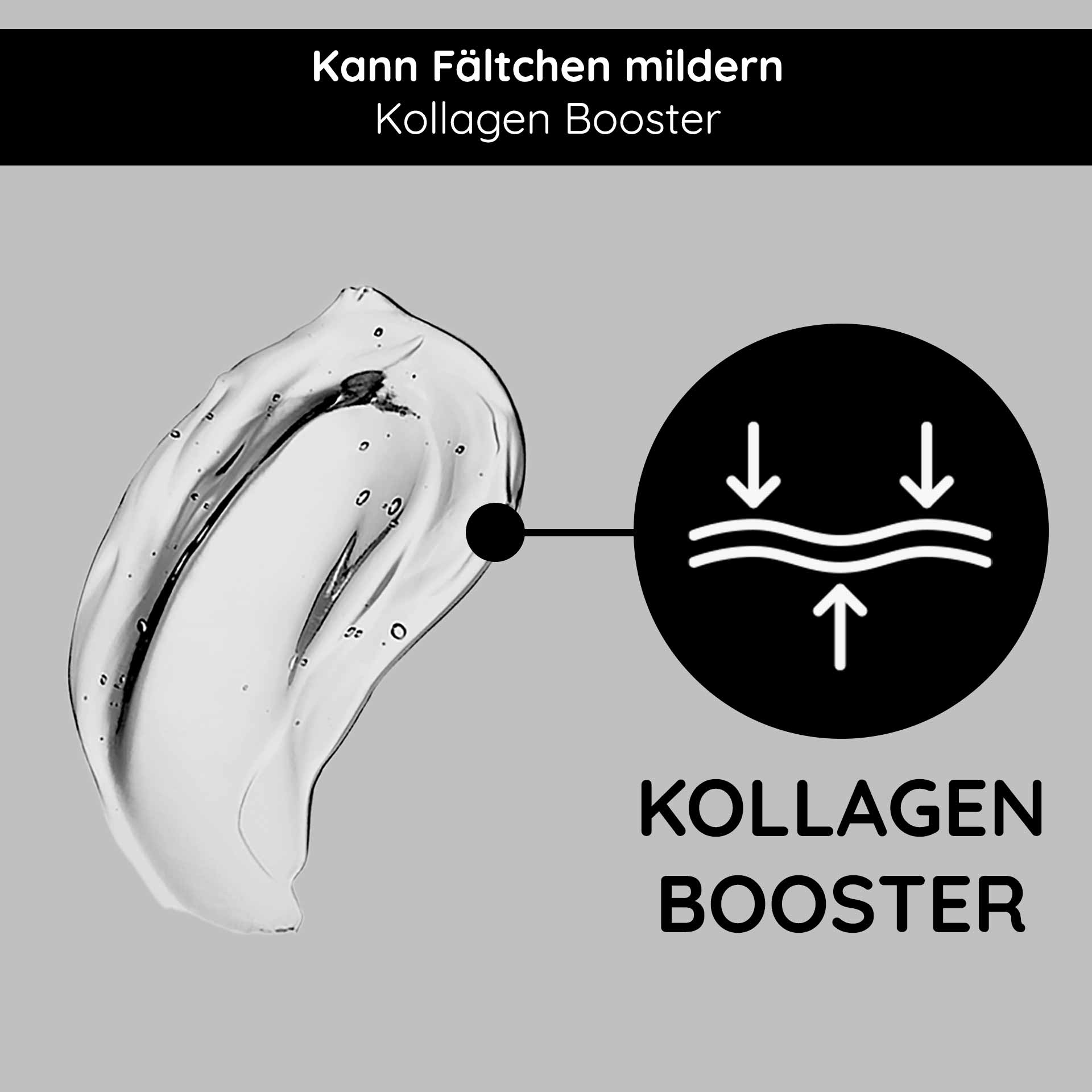 ヒアルロン プラス 30ml インスタント リフティング ジェル Kollagen Booster Gel mit feuchtigkeitsspendender Textur, kann Fältchen mildern, unterstützt die Hautstraffung und Regeneration.