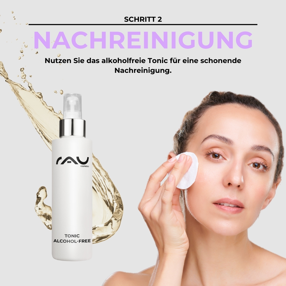 乾燥肌のためのプロフェッショナル・ケア・ルーチン Kopf, Gesicht, Flasche, Kosmetik, Parfüm