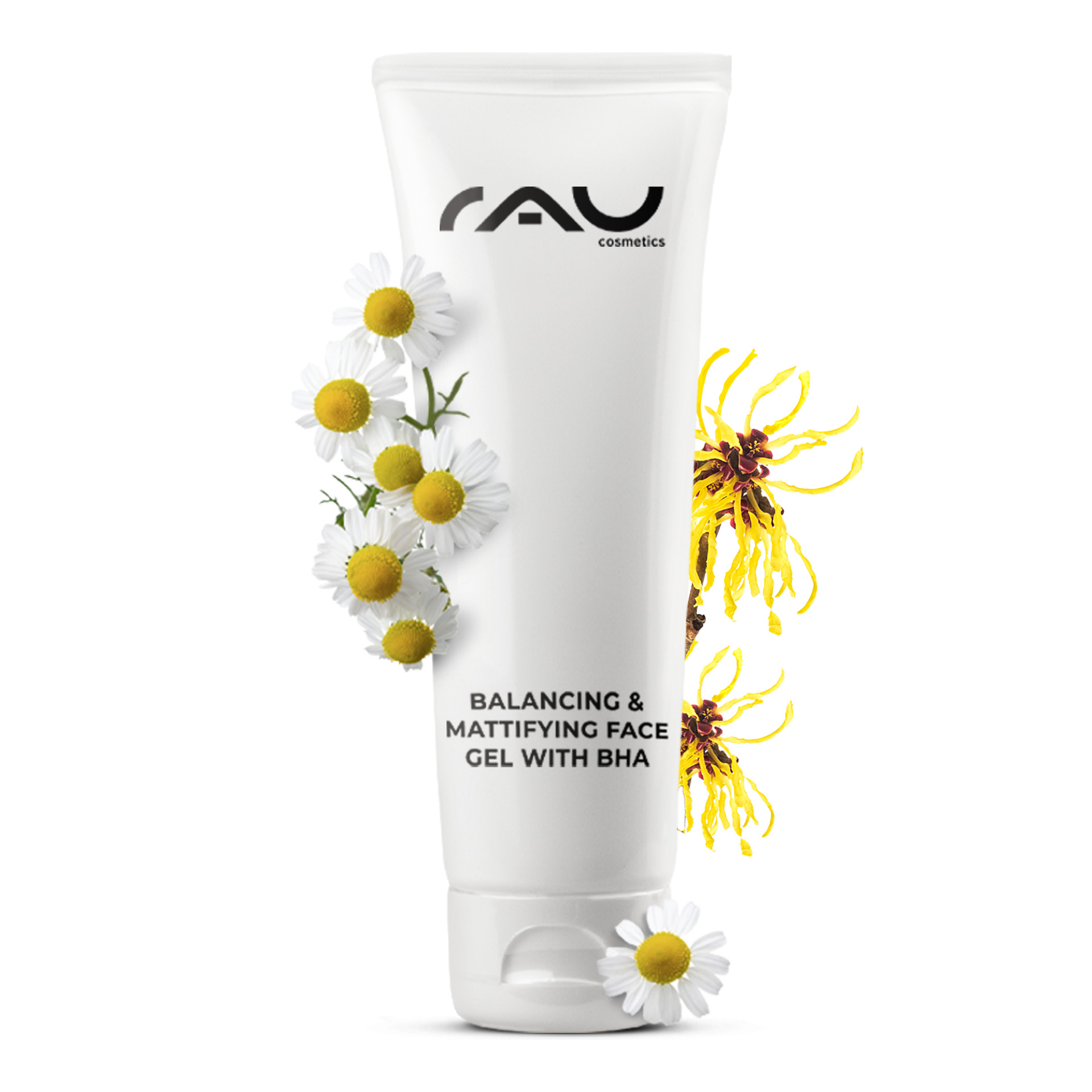 バランシング&マティファイング・ジェル with BHA 75ml-サリチル酸配合の不純物やオイリー肌のための夜用フェイシャルケア Flasche, Lotion, Gänseblümchen, Blume, Pflanze